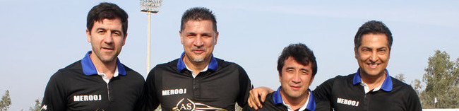 Ali Daei, Azizi, Bagheri and Mahdavikia in a Friendly match in Island