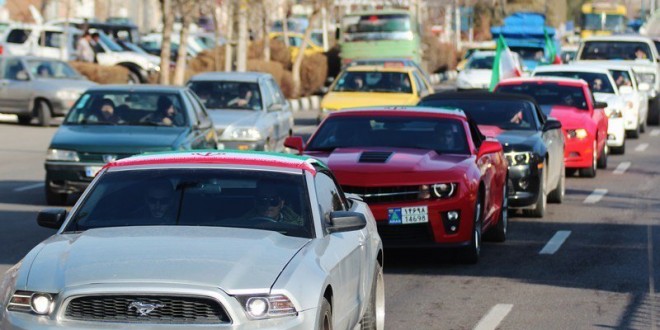 American muscle cars parade 2015