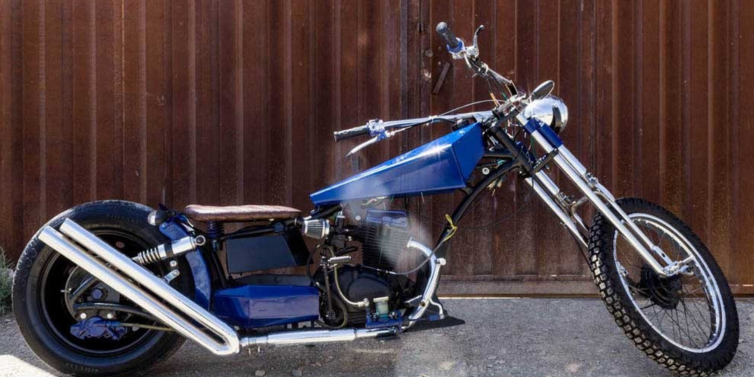 Hand-made custom motorbike